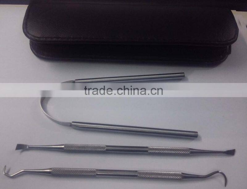 tongue scraper with dental tools kit/ tarter scraper with tongue cleaner