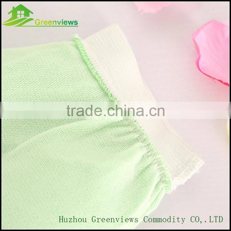 Rayon sponge thumb exfoliating bath glove cleaning brush glove for sponge cleaning