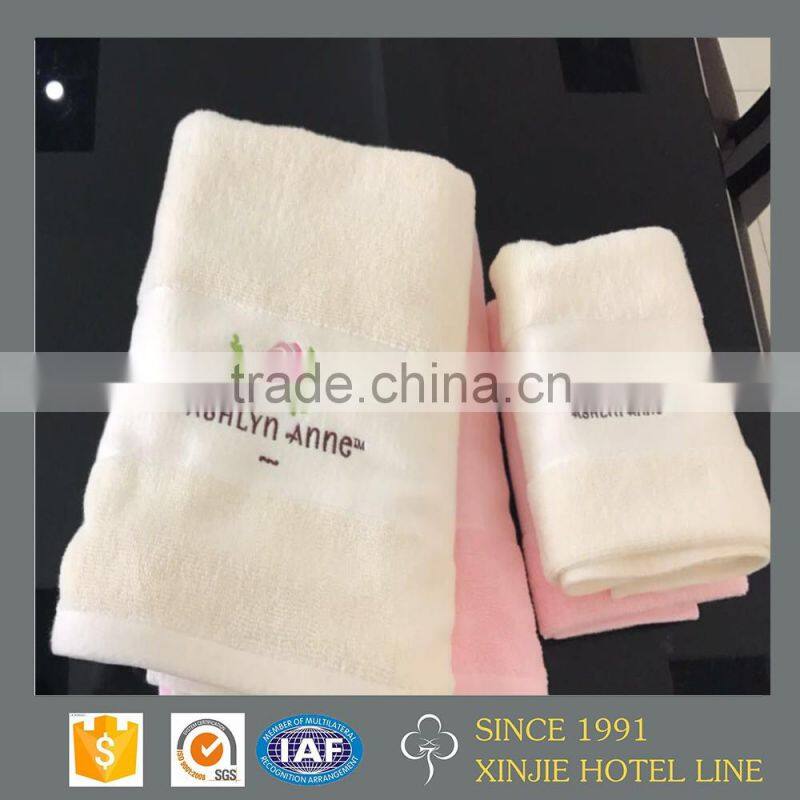 factory price hot sale soft cotton export embroider hotel spa gift towel set
