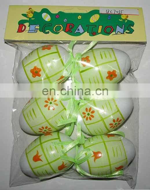 New easter egg with stripe and flower pattern for decoration
