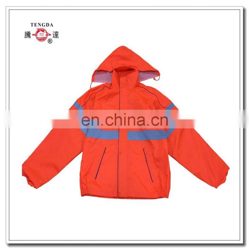 New design reusable safety rubber rain coats
