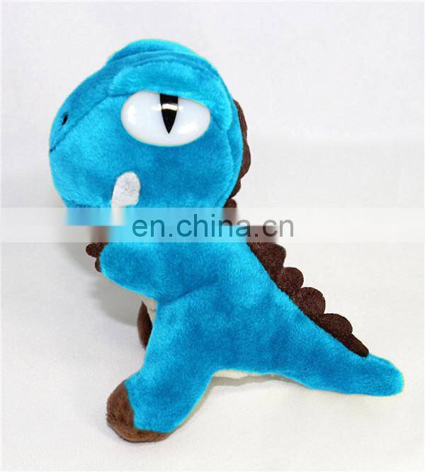 Wholesale Cheap 10CM Plush Mini Dinosaur Toys For Bag Brand LOGO Cute Stuffed Plush Dinosaur Keychain