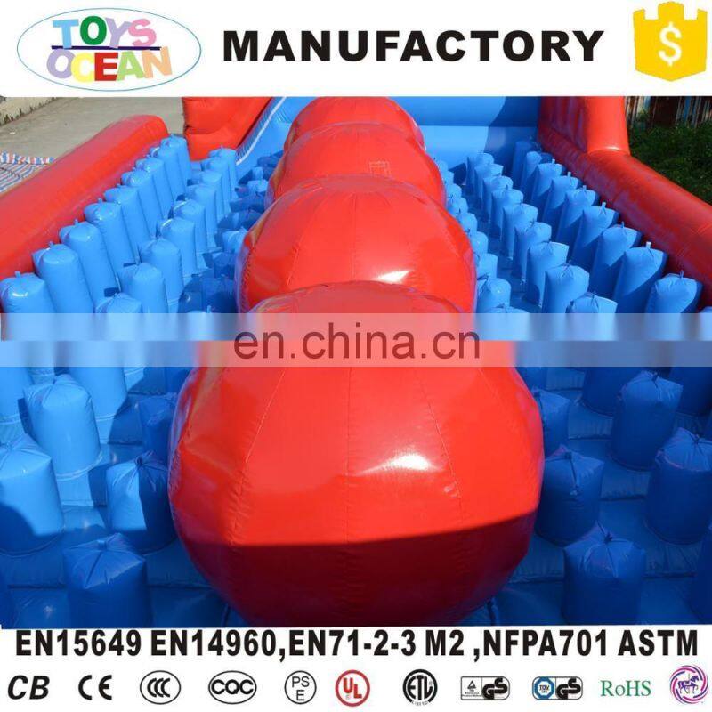Inflatable interactive outdoor sport game wipe out big baller