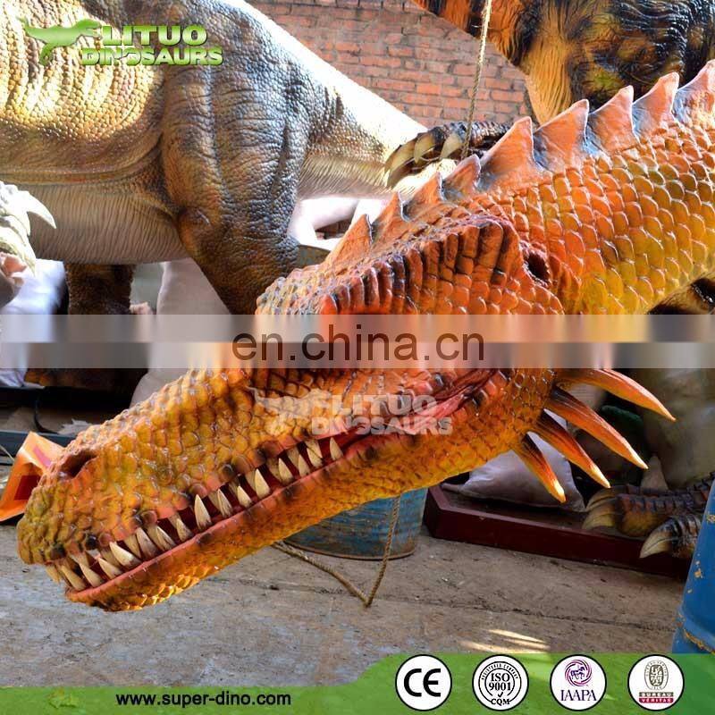 Outdoor Decoration Attractive Life Size Animatronic Silicon Dragon