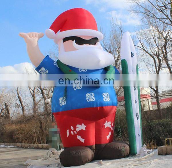 Cartoon Customized Outdoor Giant Santa claus Inflatable santa