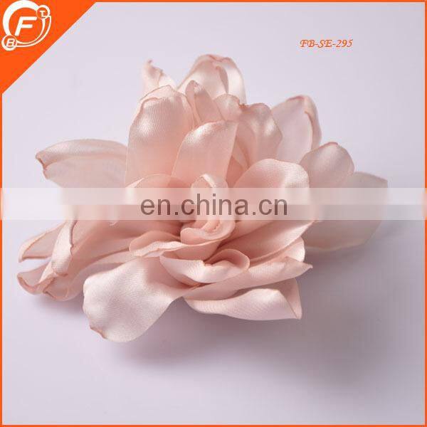 light yellow nice wedding fabric flower brooch for wholesale