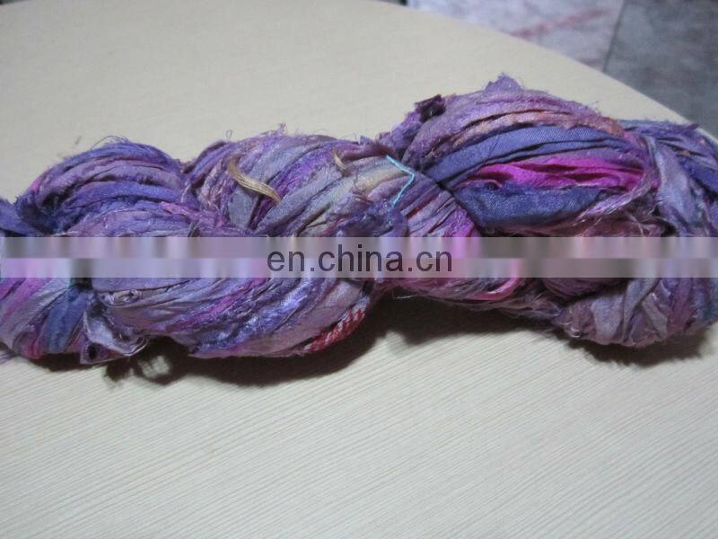 Recycled sari silk ribbon