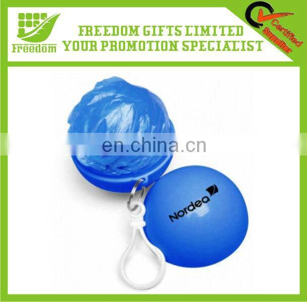 Promotional Ball Shaped Disposable Poncho