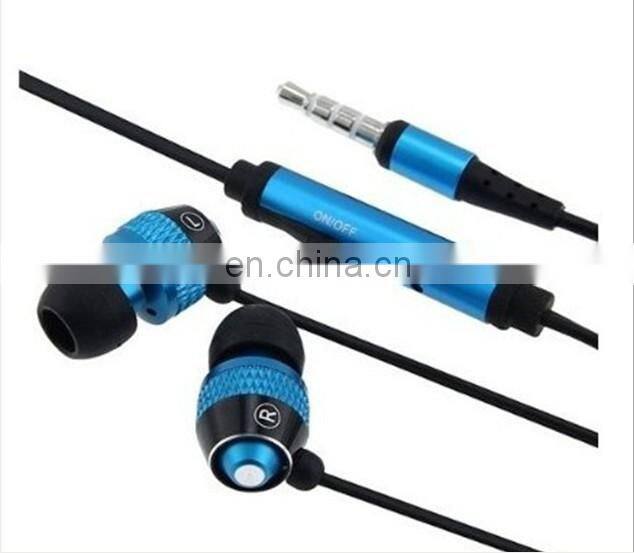 D9 High Quality Super Bass Metal Earphone With Micophone For Iphone