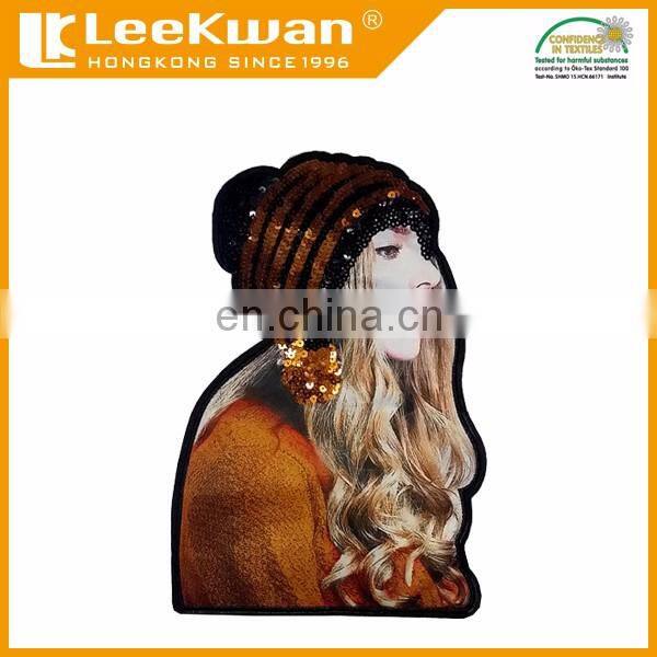 custom printed reflective embroidered dye sublimation patch