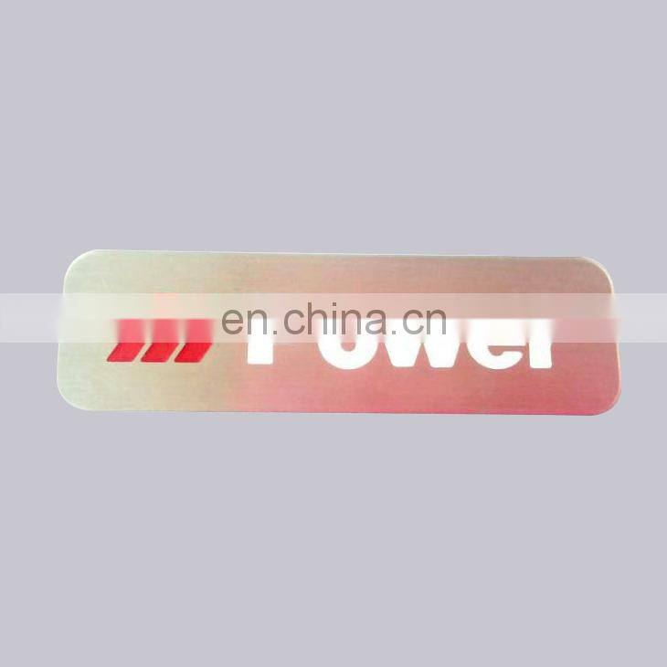 High Quality Soft Enamel Type And Single Packaged Style Custom Embossed Brand Logo Metal Nameplate For Car