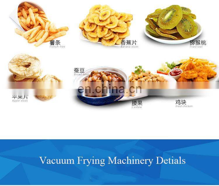 Small Stainless Steel Vacuum Deep Fryer Fruit Vacuum Frying Machine