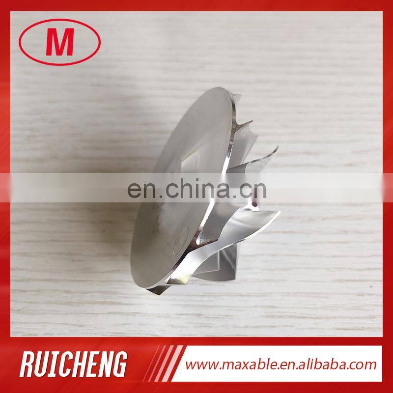 TD04HL 43.75/57.25mm 6+6 blades Turbocharger milling/aluminum 2618/billet compressor wheel