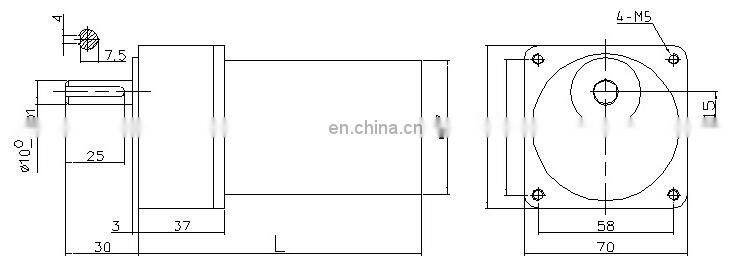 S230 OEM Wholesale 24V 12 Volt 6W 250 RPM High Torque DC reduction Gear Motor for ad lamp case