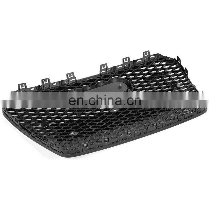 Honeycomb Center Grill Gloss Black Grille RS5 Style Fit 2013-2016 for Audi A5 S5