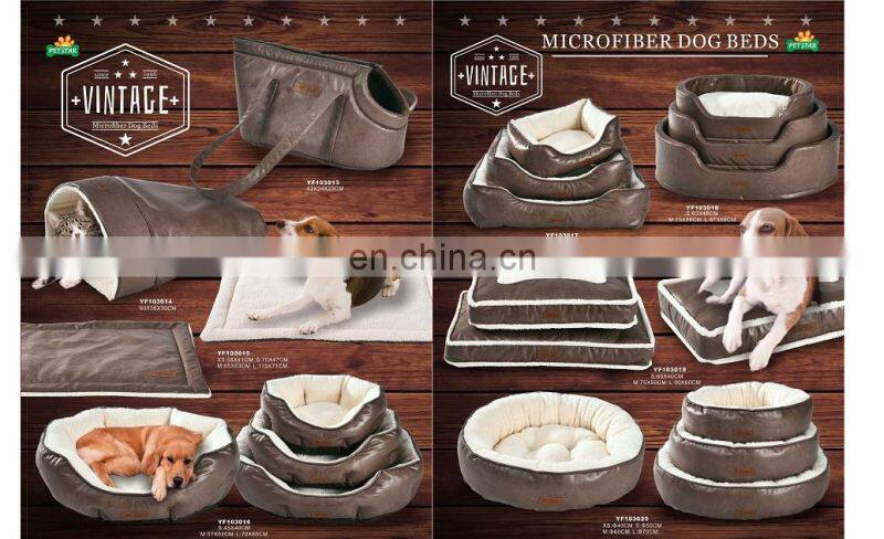 luxury microfiber pet dog bed wholesale waterproof dog bed