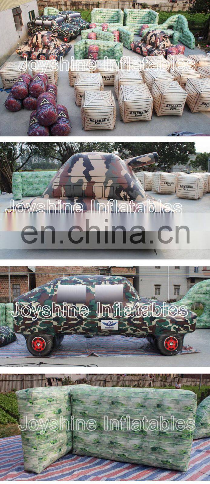 CS Game Archery Equipment PVC Inflatable Wall Lasertag Speed Ball Bunkers Set Air Soft Paintball Obstacle Bunker For Sale