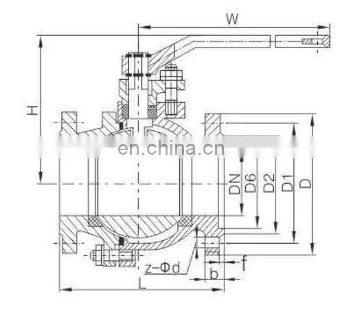 Customized Electric Actuator Flanged Ball Valve