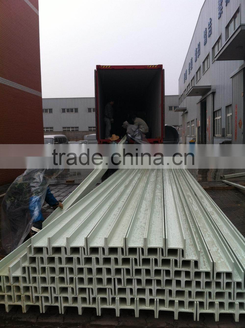 fiberglass reinforced plastic frp grp i beam use for crossarm beam