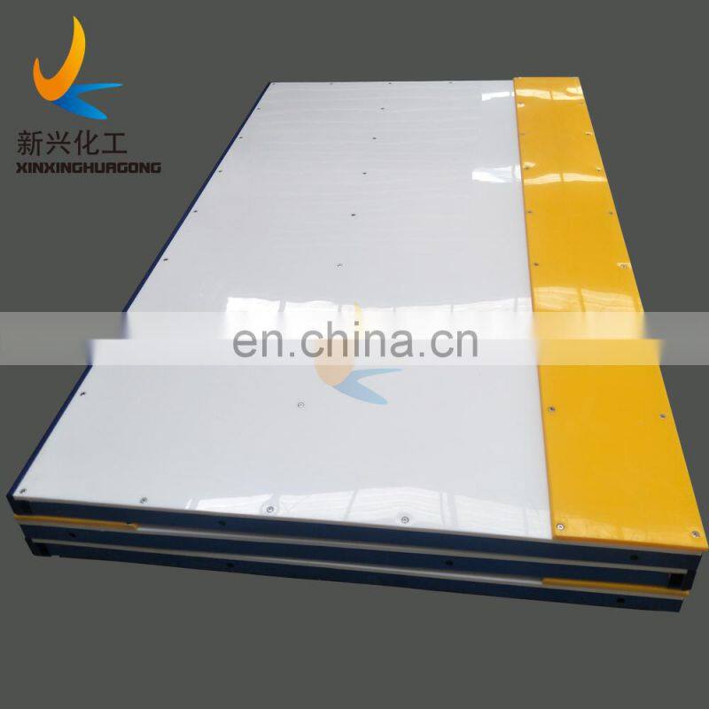 Dasher boards for permanent and mobile ice rinks / synthetic ice rink barriers / ice rink boards