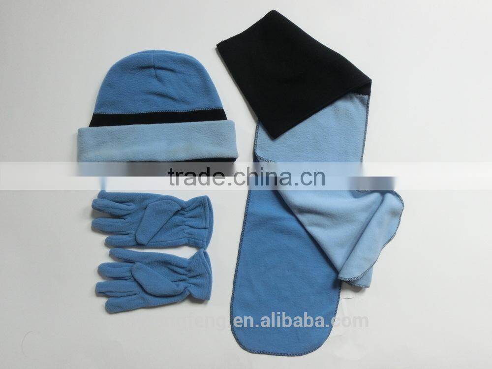 2016 New Three-piece hat scarf and gloves