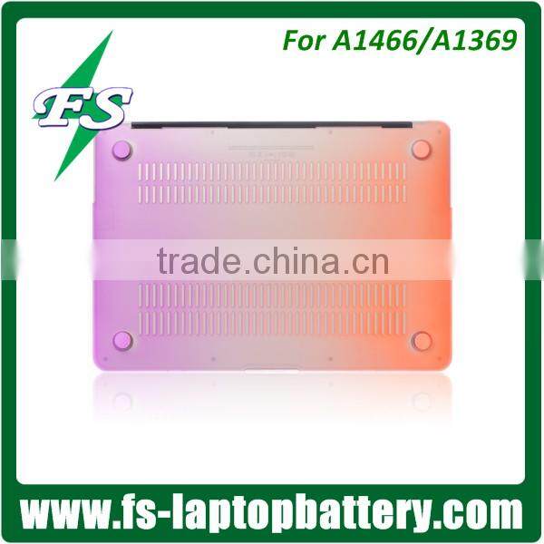 Multicolor rainbow hard shell case cover for Macbook AIR/PRO 13" waterproof rubberized PC Hard case for Macbook cover