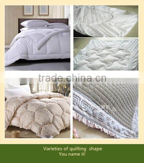 Feather duvet/stripe fabric quilt comforter/hotel bedding set