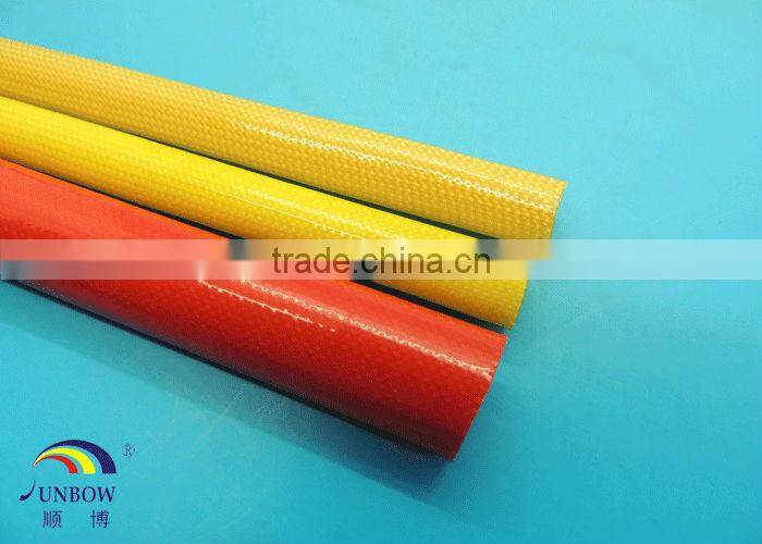 SUNBOW RoHS 155C F Dielectric Insulation PU Fiberglass Sleeving for Motors