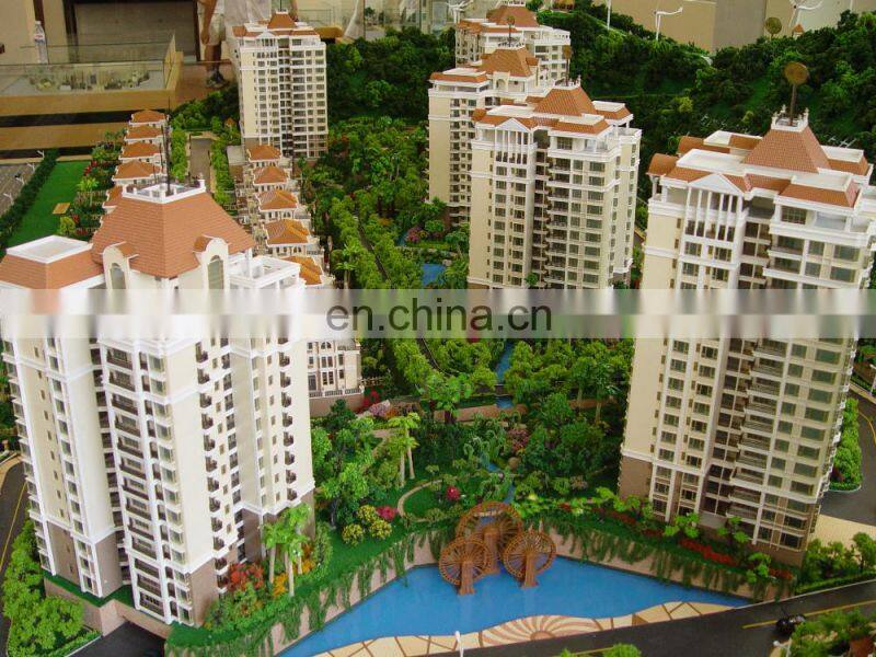 Commercial shopping mall for 3d house model display with architectural figure detailed