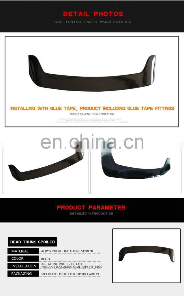 ABS Glossy Black Painted Trunk Rear Roof Spoiler Wing Lip for BMW X3 SUV G01 Not for X3M 2018-2019