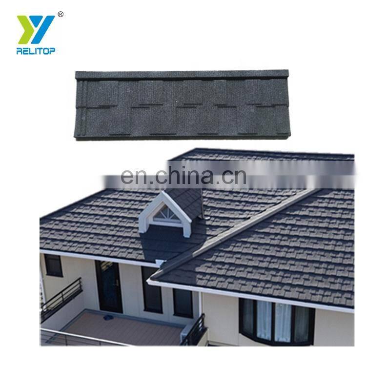Roofing manufacturer stone coated metal roofing tile Sand coated metal roof tile price