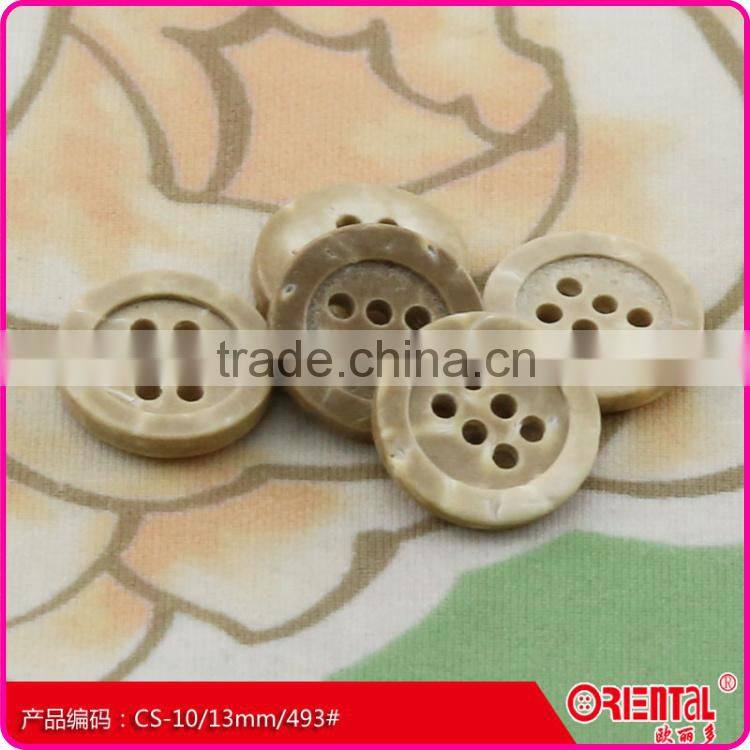 concise natural buttons for shirt with holes