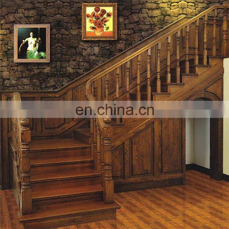 Hardwood flooring up the stairs classic look roman pillar wood railings