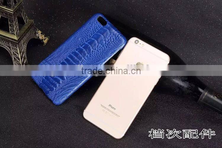 Luxury real exotic ostrich leg skin case for iphone 6 / 6S / iphone 6 plus