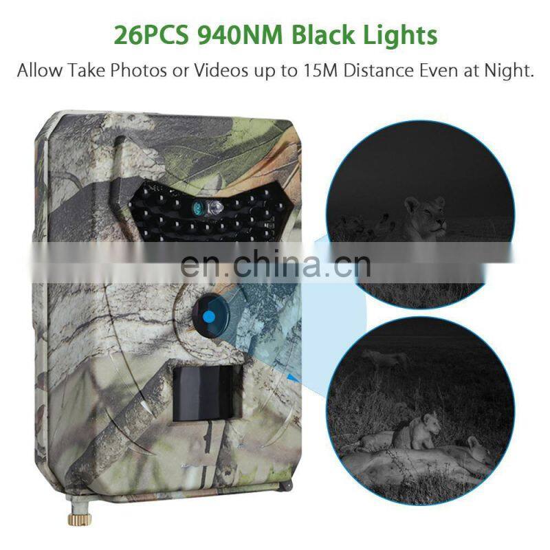 Mini cheap PR100 12MP 1080P full HD scout guard infrared thermal camera for hunting