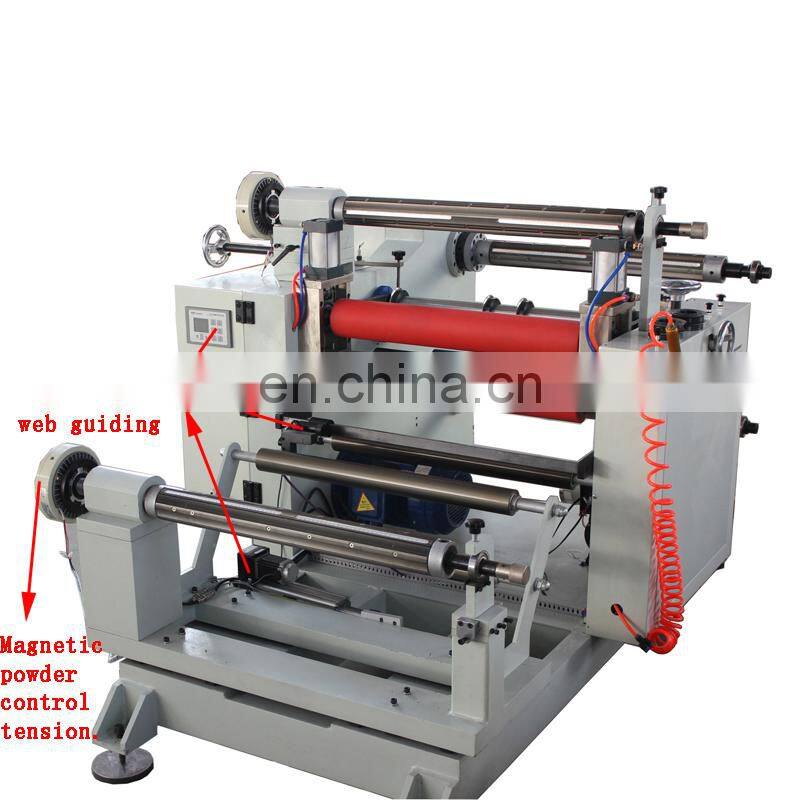 Automatic slitting laminating machine for adhesive tape paper,PVC PET film slitter rewinder