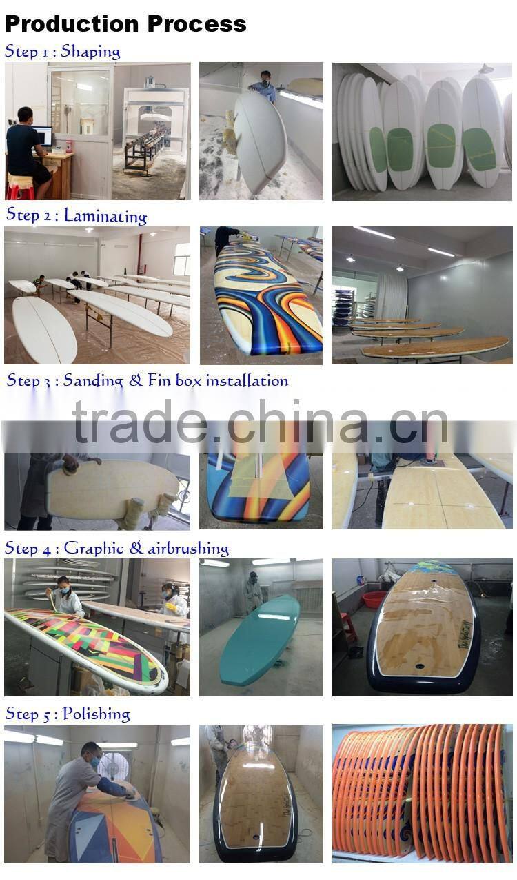 High density eps foam epoxy fiber sup paddle surfboard