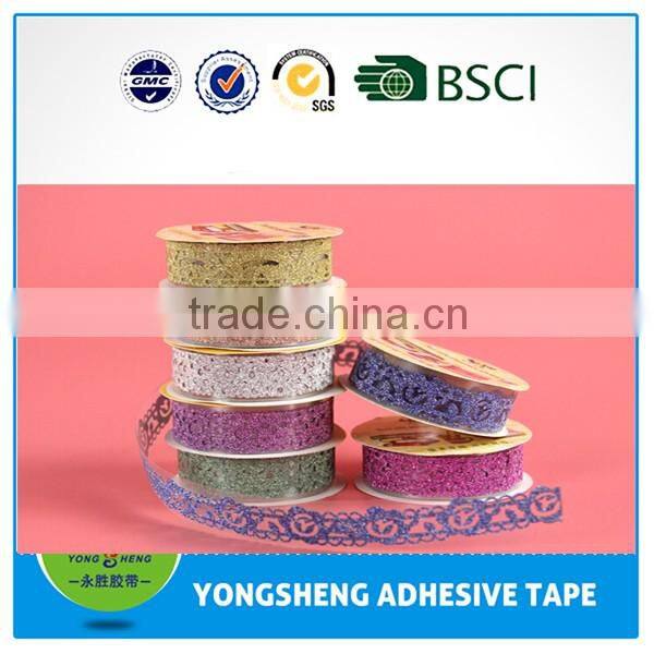 Glitter shine decoration scrapbook adhesive tape