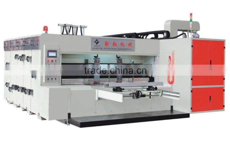Full flexo high speed printing slotting die cutting machine