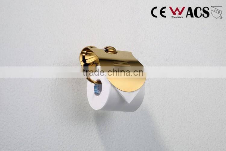 Brass bathroom accessory toilet paper holder