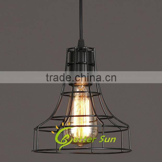Industrial Pendant Lamp Iron Cage Pendant Light Fixture of Ceiling