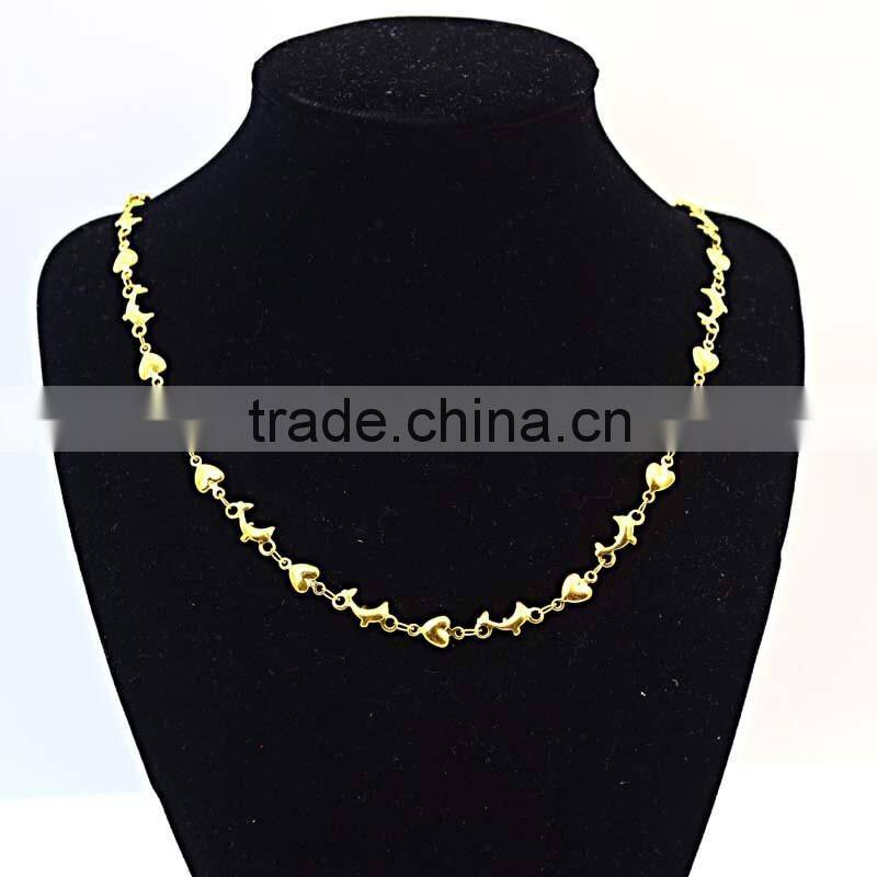 18k gold plated stainless steel jewellery female necklaces