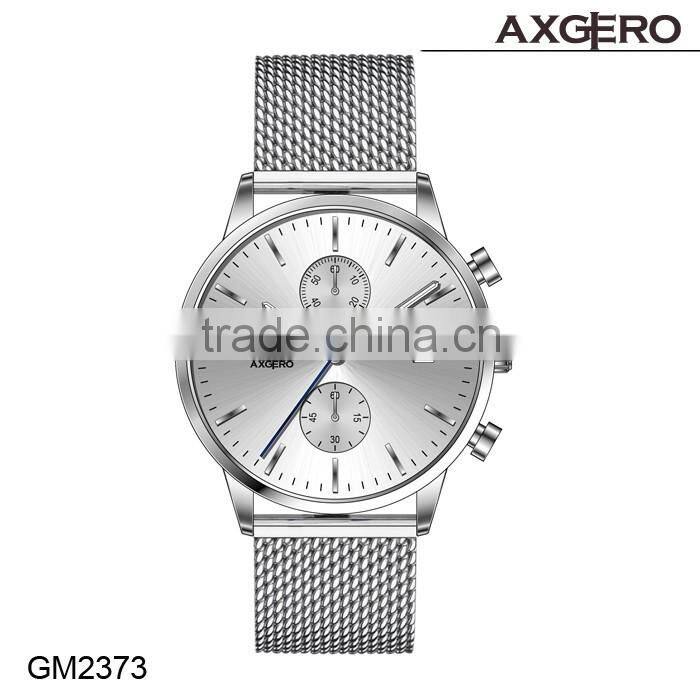 OEM branded japan movt quartz stainless steel back excel chrono wrist watch price