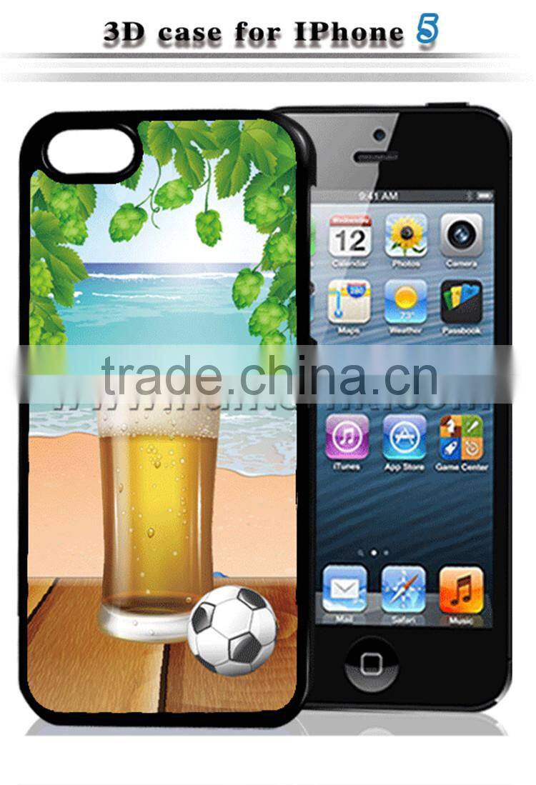 Summer Style Football Beer 3D Hard Case For iPhone 5