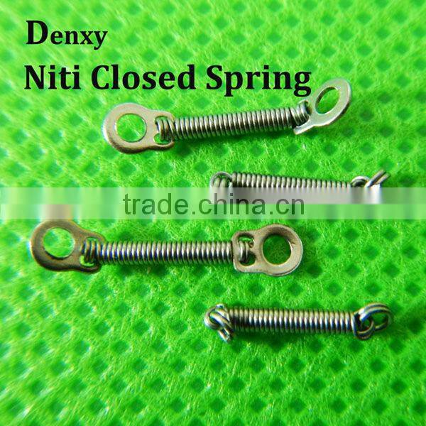 China Dental Orthodontic Product Manufacture orthodontic niti close & open coil springs with eyelet
