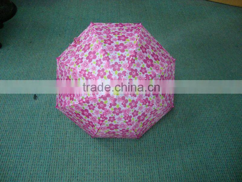 full cover heat transfer printing kids umbrella