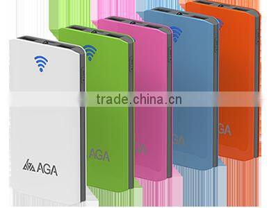 AGA mini smart power bank 10000mAh | utra thin portable charger for phone and other USB devices | mobile phone charger in pocket