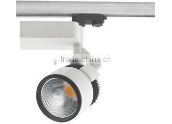 COB tiltable 3 phase led track light cylindrical led track spot lamp