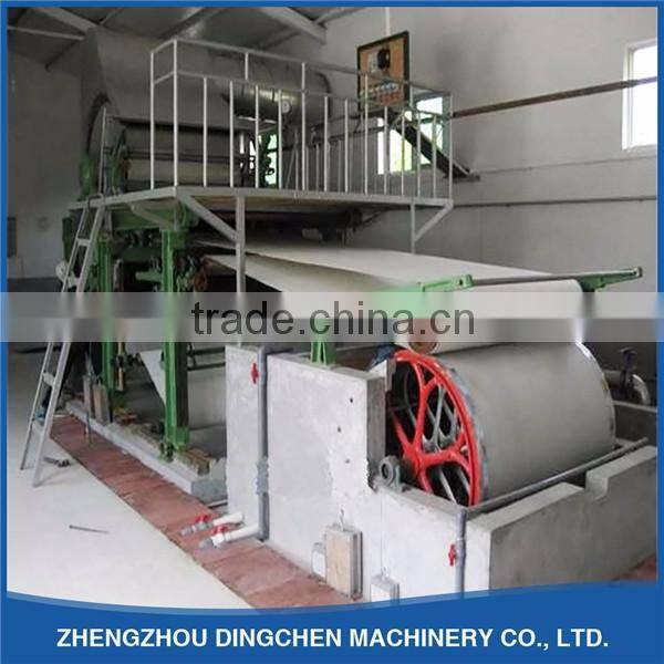 Zhengzhou Dingchen 2880mm Excellent Quality Toilet Tissue Paper Production Line/Waste Paper Recycling Machine