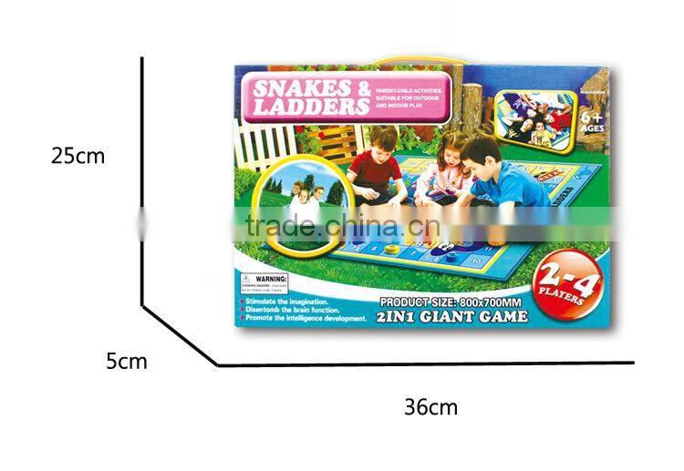 Funny chess game snake and ladder game mat game toy
